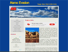 Tablet Screenshot of maroc-evasion.info